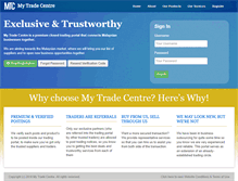 Tablet Screenshot of mytradecentre.com